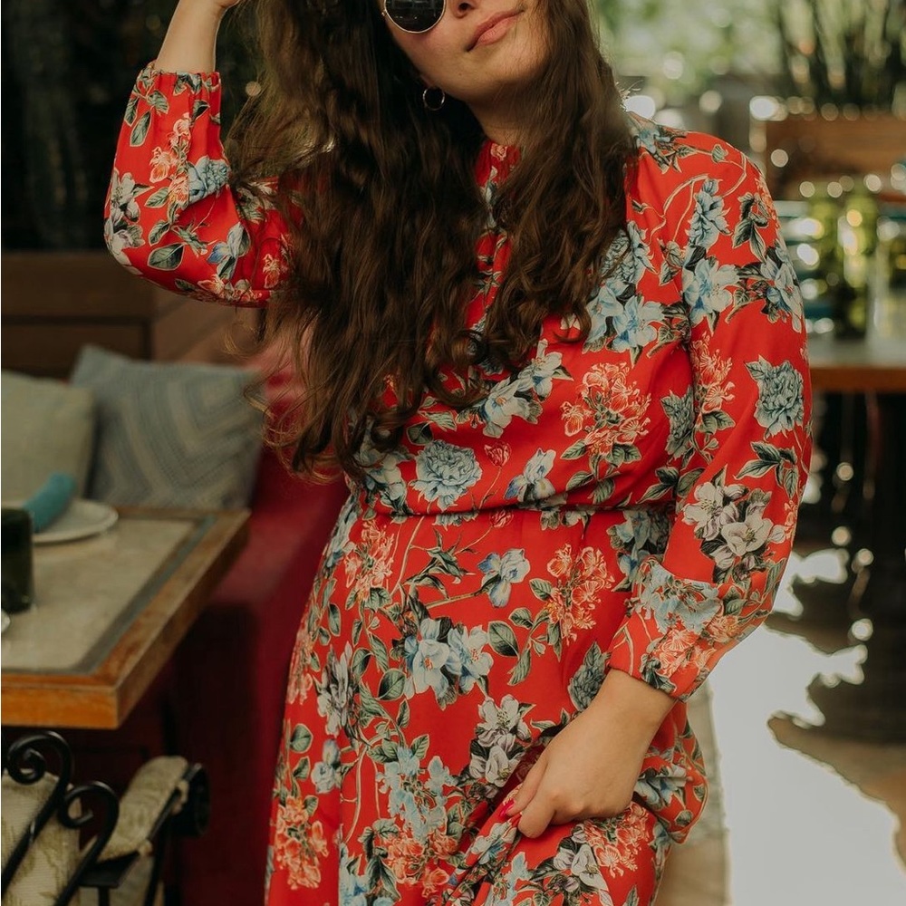 H&M floral midi dress